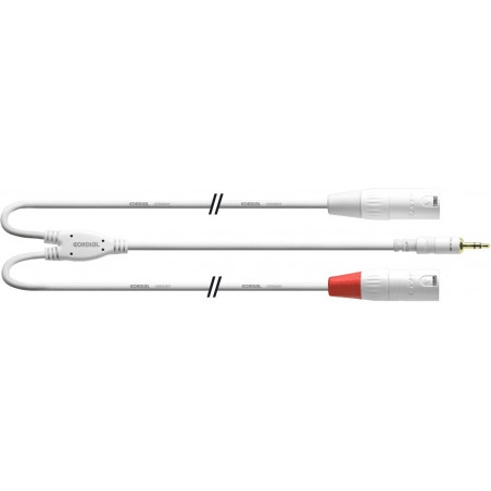 Cables audio Cordial CFY6WMM-LONG-SNOW