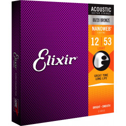 Cordes pour guitares acoustiques Elixir 11052
