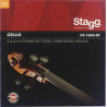 Cordes pour violoncelle Stagg CE-1859-ST
